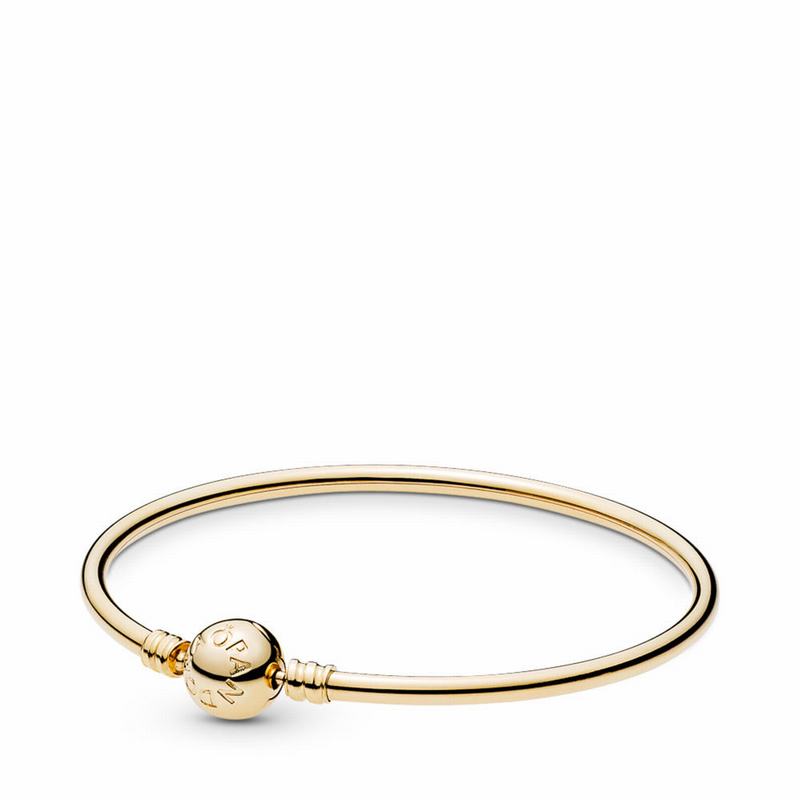 Pandora 14K Gold Bangle W/ Signature Clasp Gold Egypt HF2608754